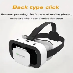 G05 3D VR SHINECON نظارات سماعة الرأس الواقع الافتراضي قابل للتعديل VR نظارات للهواتف الذكية أندرويد 4.76 بوصة