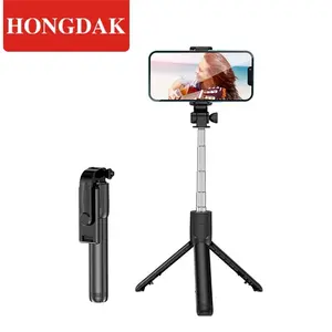بلوتوث الهاتف الخليوي Selfie عصا ترايبود لاسلكي عن بعد متعدد الوظائف للتمديد حامل هاتف محمول البث المباشر فيديو