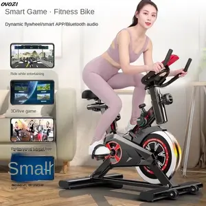 OVOZI Spin Bike معدات اللياقة البدنية المنزلية الصالة الرياضية مخصصة للتمرين الداخلي وفقدان الوزن الصامت الذكي دراجة كهربائية ساخنة جديدة