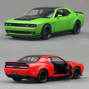 1:40 دودج تشالينجر SRT شيطان 170 سبيكة سيارة رياضية نموذج Diecasts المعادن العضلات سباق المركبات نموذج سيارة محاكاة هدايا الاطفال